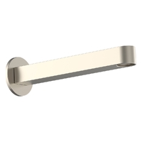 Zenith Wall Outlet 200Mm - Basin/Sink - Round Plate Brushed Nickel (Lf)