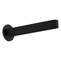 Zenith Wall Outlet 200Mm - Basin/Sink - Round Plate Matt Black (Lf)