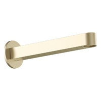 Zenith Wall Outlet 200Mm - Bath - Round Plate Brushed Gold