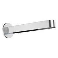 Zenith Wall Outlet 200Mm - Bath - Round Plate Chrome
