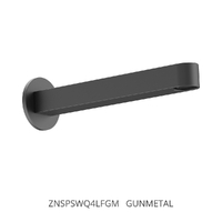 Zenith Square Profile 200Mm Outlet - Basin/Sink - Round Plate 4 Star Gunmetal (Lf)