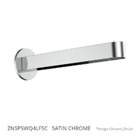Zenith Square Profile 200Mm Outlet - Basin/Sink - Round Plate 4 Star Satin Chrome (Lf)