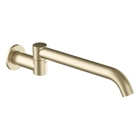 Zenith Swivel Wall Outlet 320Mm - Basin/Sink - Round Plate 6 Star Brushed Gold (Lf)