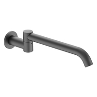 Zenith Swivel Wall Outlet 320Mm - Basin/Sink - Round Plate 6 Star Gunmetal (Lf)