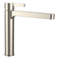 Zenith Swivel Sink Mixer - Pillar Style - 4 Star Brushed Nickel (Lf)