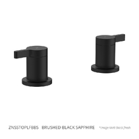 Zenith Sink Top Assembly - 1/4 Turn Ceramic Brushed Black Sapphire (Lf)
