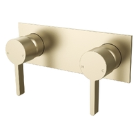 Zenith Twin Wall Mixer Brushed Gold (Lf)