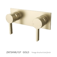 Zenith Twin Wall Mixer Gold (Lf)