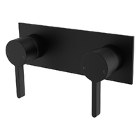 Zenith Twin Wall Mixer Matt Black (Lf)