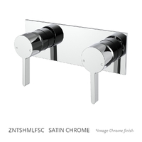 Zenith Twin Wall Mixer Satin Chrome (Lf)