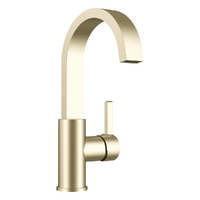 Zenith Swivel Basin Mixer - Vertical Style - 4 Star Brushed Gold (Lf)