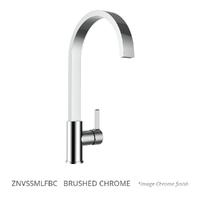 Zenith Swivel Sink Mixer - Vertical Style - 4 Star Brushed Chrome (Lf)