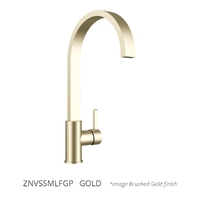 Zenith Swivel Sink Mixer - Vertical Style - 4 Star Gold (Lf)