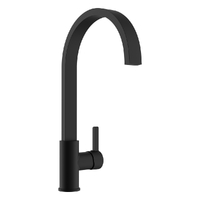 Zenith Swivel Sink Mixer - Vertical Style - 4 Star Matt Black (Lf)