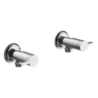 Zenith Washing Machine Cocks - Pair - 1/4 Turn Ceramic Chrome