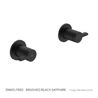 Zenith Wall Top Assembly - 1/4 Turn Ceramic Brushed Black Sapphire (Lf)