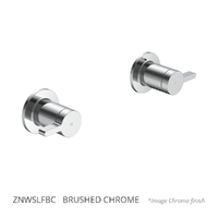 Zenith Wall Top Assembly - 1/4 Turn Ceramic Brushed Chrome (Lf)