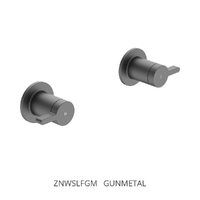 Zenith Wall Top Assembly - 1/4 Turn Ceramic Gunmetal (Lf)