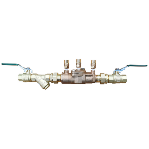 25mm DCV Brass C/W Lockable B/Valves, Strainer & Unions - Watts