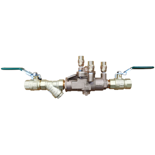 20mm RPZD Brass C/W Lockable B/Valves & Str - Watts