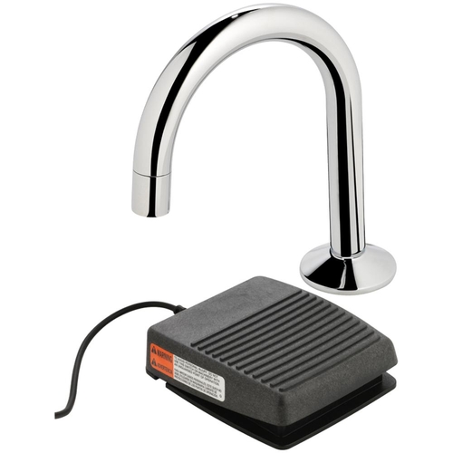 Sensor Tap With Main Power Basin Gooseneck Outlet Foot/Knee