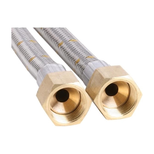 10mm Stainless Steel Gas Hose 1/2" SAE FF x 1/2" SAE FF (1200mm)