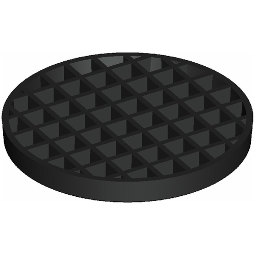 DWV Flat Black Grate Only 100mm DWVF0330