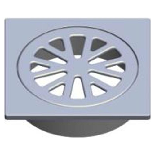 Stubby Floor Grate Plastic Sq SS 80mm