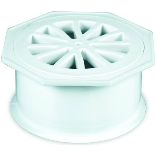 Plas-fin Waste Oct White 100mm