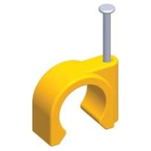 Plastec > Clips, Brackets & Test Plugs > Clips > Quick Clicks (Open) > Gas - Yellow > Masonry Nail