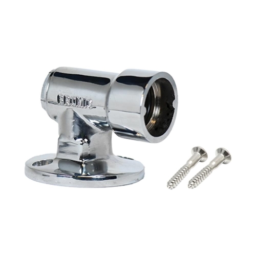 Chrome Plated Floor Socket 1/2" Female Bayonet & Cap