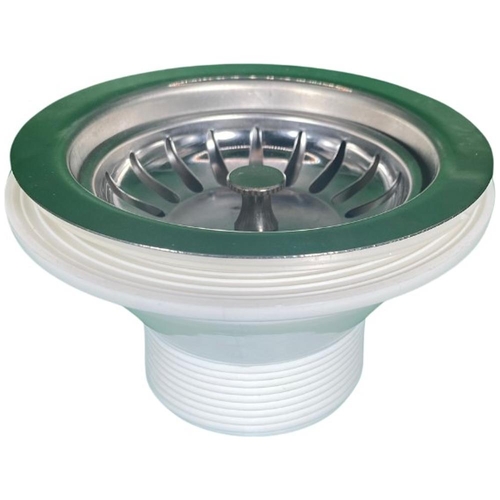 Plug & Waste Sink Basket 90x50mm S/S