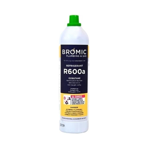 Bromic R600a Aluminium Cylinder 420g