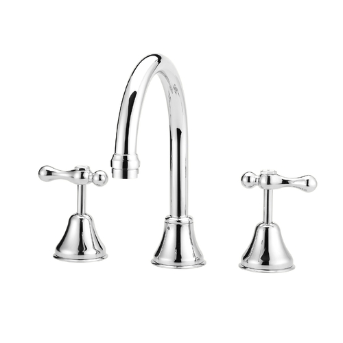 JULZ LEVER GOOSENECK SINK SET SWIVEL WELS 4 STAR C/P