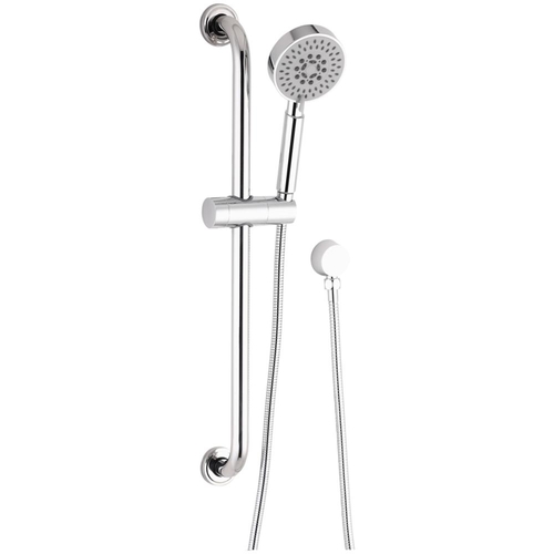 LAVAR 5 FUNCTION HAND SHOWER ON GRAB RAIL WELS 4 STAR C/P