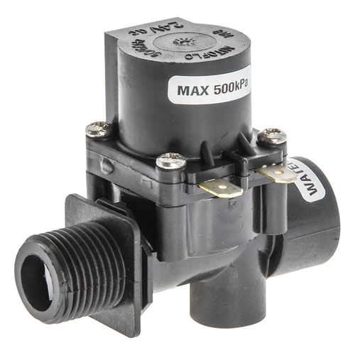 Solenoid Plastic 24V AC 1/2 M To 1/2 F"