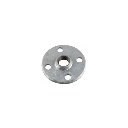 15mm Flange Round Drilled Mall Galv