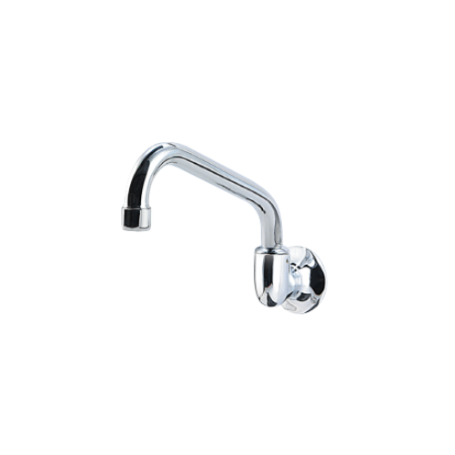 180mm Wall Sink Spout Tube WELS 4 Star Chrome Plated