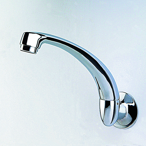 100mm WALL SINK SPOUT CAST SWIVEL WELS 4 STAR C/P