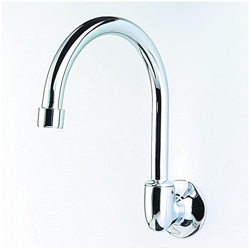 150mm X 225mm Gooseneck Wall Sink Spout Tube Swivel Wels 4 Star C/P