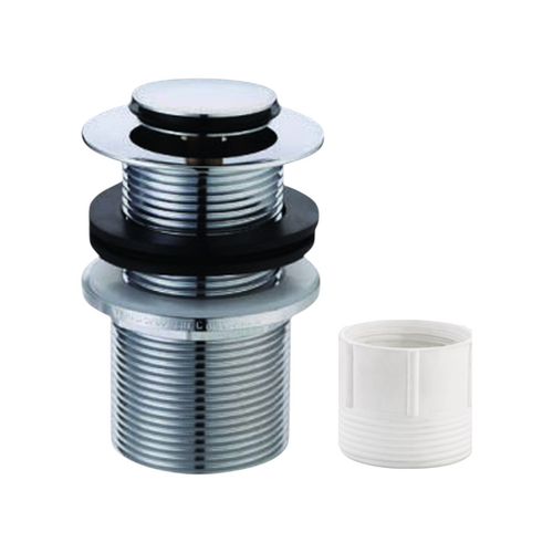 32mm (W 40mm PVC ADAPTOR) x 80mm POP UP PLUG AND WASTE WITH OVERFLOW C/P