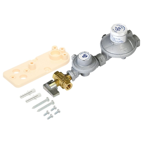 Dual Stage LPG Regulator 250Mj Manual Changeover with Bracket