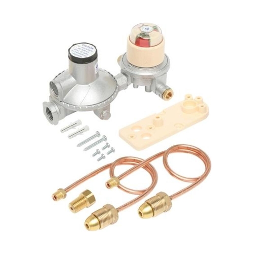 Dual Cylinder LPG Installation Kit 200Mj Regulator Automatic Changeover with Bracket and Pigtails