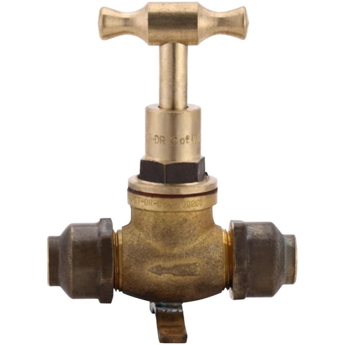 LF 15mm STOP COCK FLARED LUGGED (1/2") BR