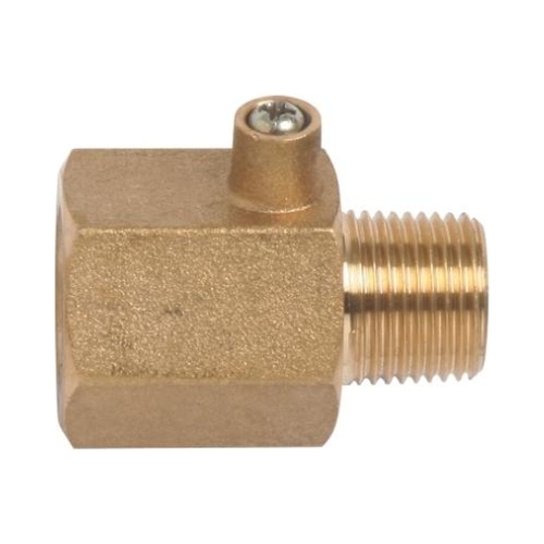 Test Point Adaptor Brass R 3/8" x 5/16" SAEM and Nut