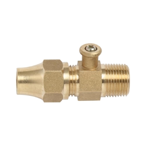 Test Point Adaptor Brass R3/8 M x 3/8 SAEM and Nut