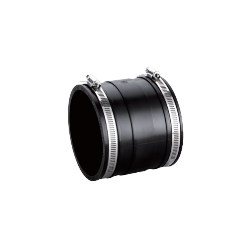 100mm FLEXIBLE COUPLING FOR PVC - COPPER - GAL - CL GREY