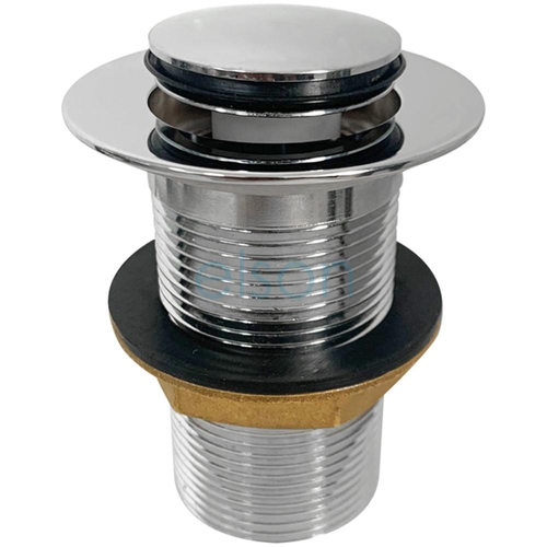 elson EZI-CLEAN POP-UP PLUG & WASTE 32mm x 80mm BRASS CP