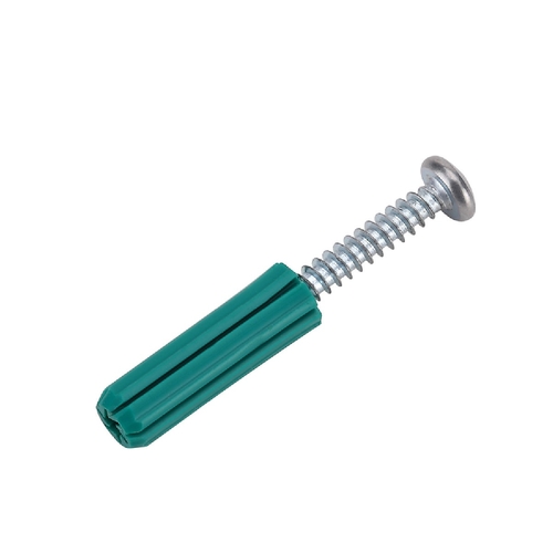 35mm Green Plug With Setapping Screw (100 Per Pkt)