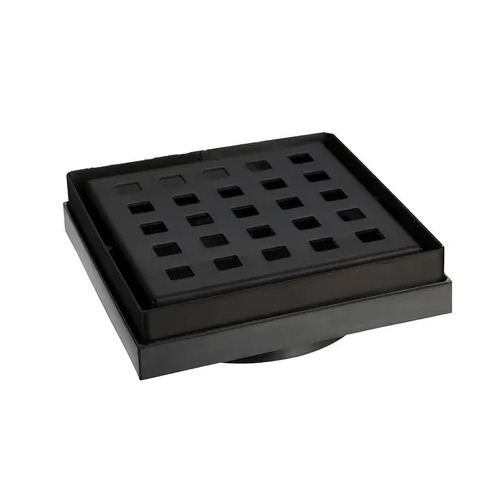 316 Stainless Steel Floor Grate Square 100mm Matte Black